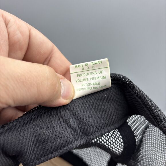 Vintage ACME Printing Ink Hat Snapback Foam Mesh Cap Trucker Hat Black Yellow - Picture 7 of 9